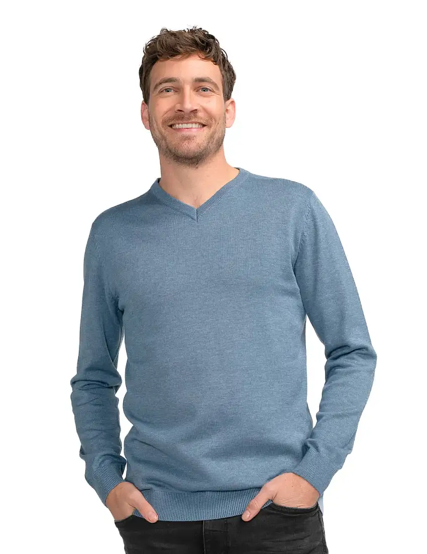 Jersey Cuello Pico Petrol Industries Azul