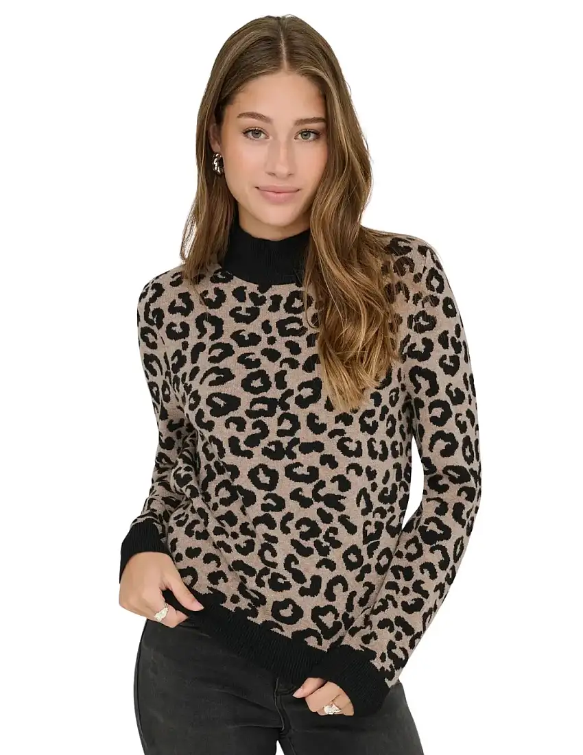 Jersey Animal Print ONLY Ibi Camel