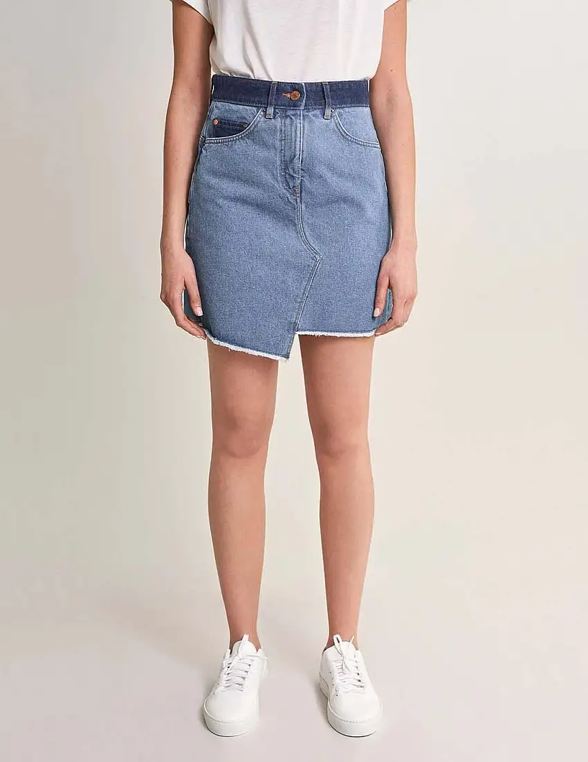 Minifalda Push In Secret Glamour contraste Azul
