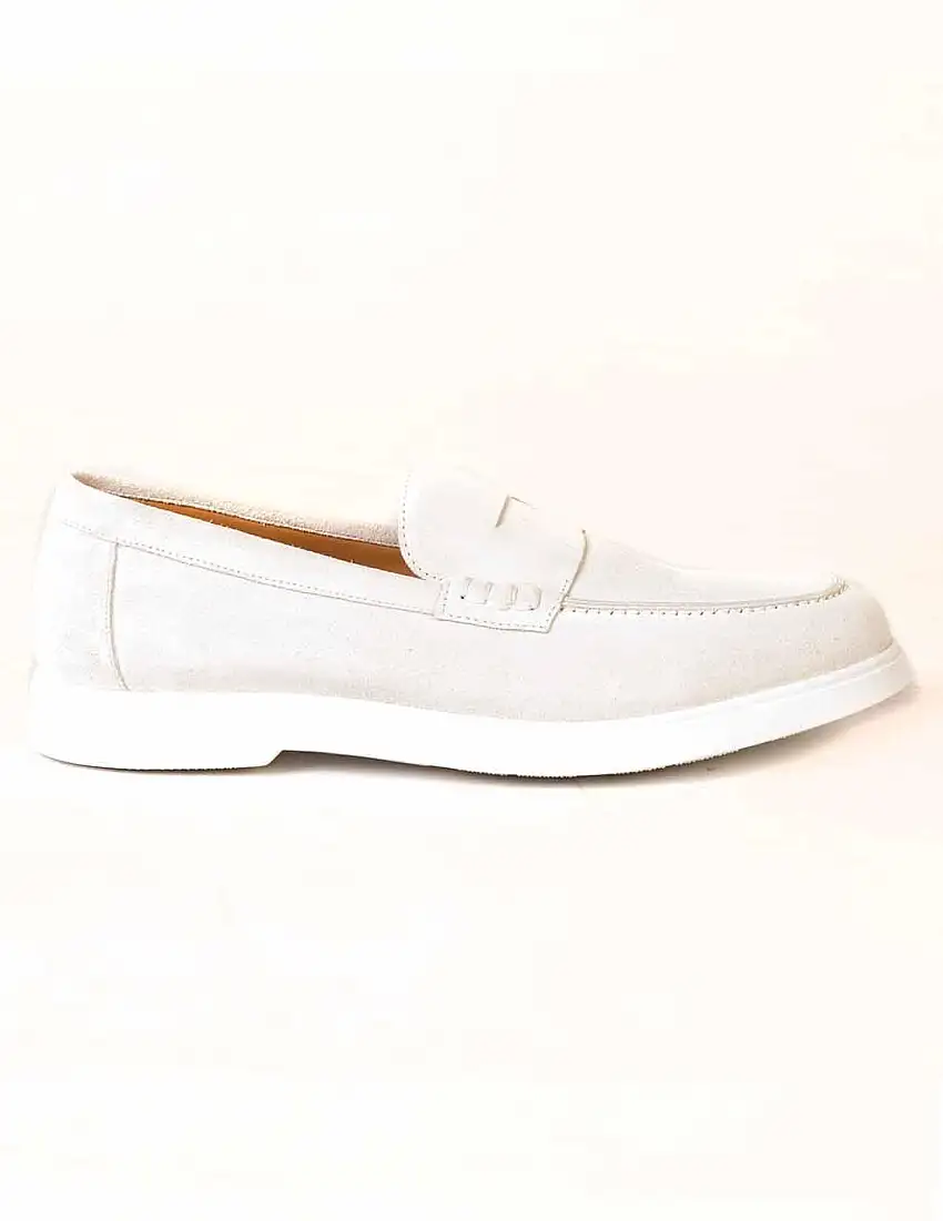 Mocasín hombre Calce blanco