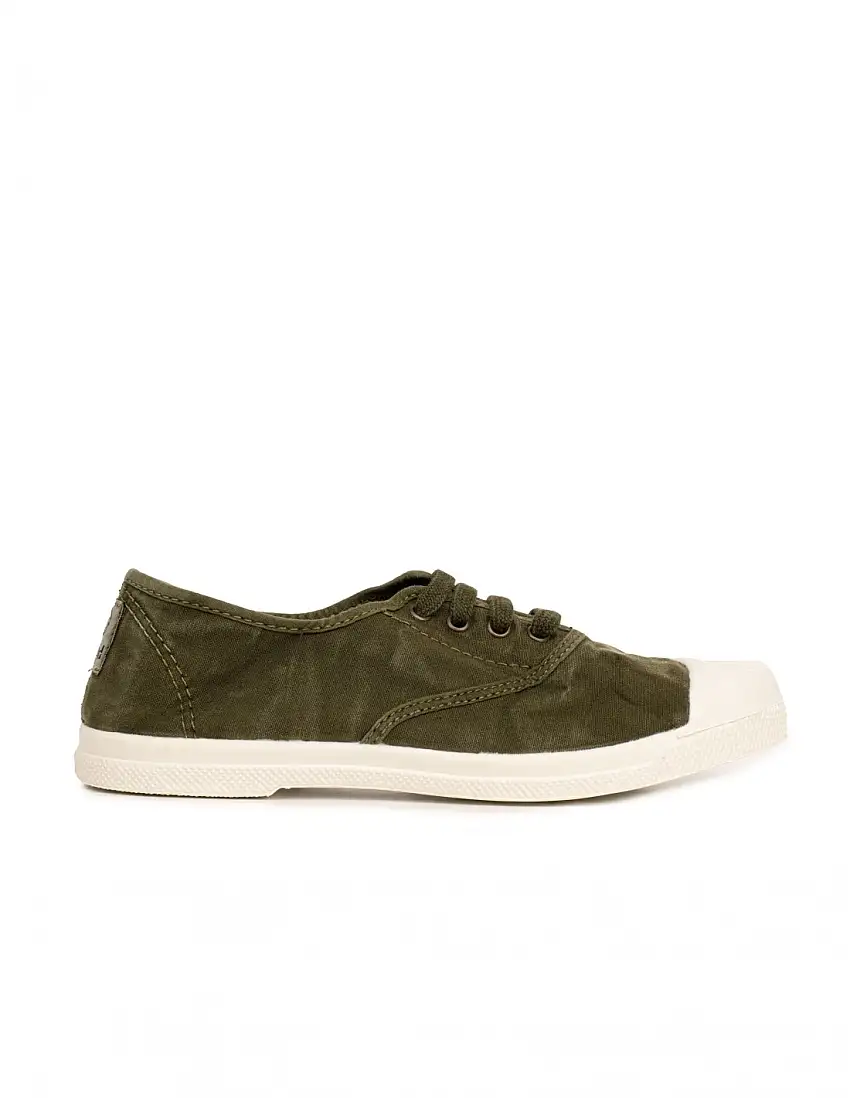 NATURAL WORLD Zapatillas Lona Puntera Kaki