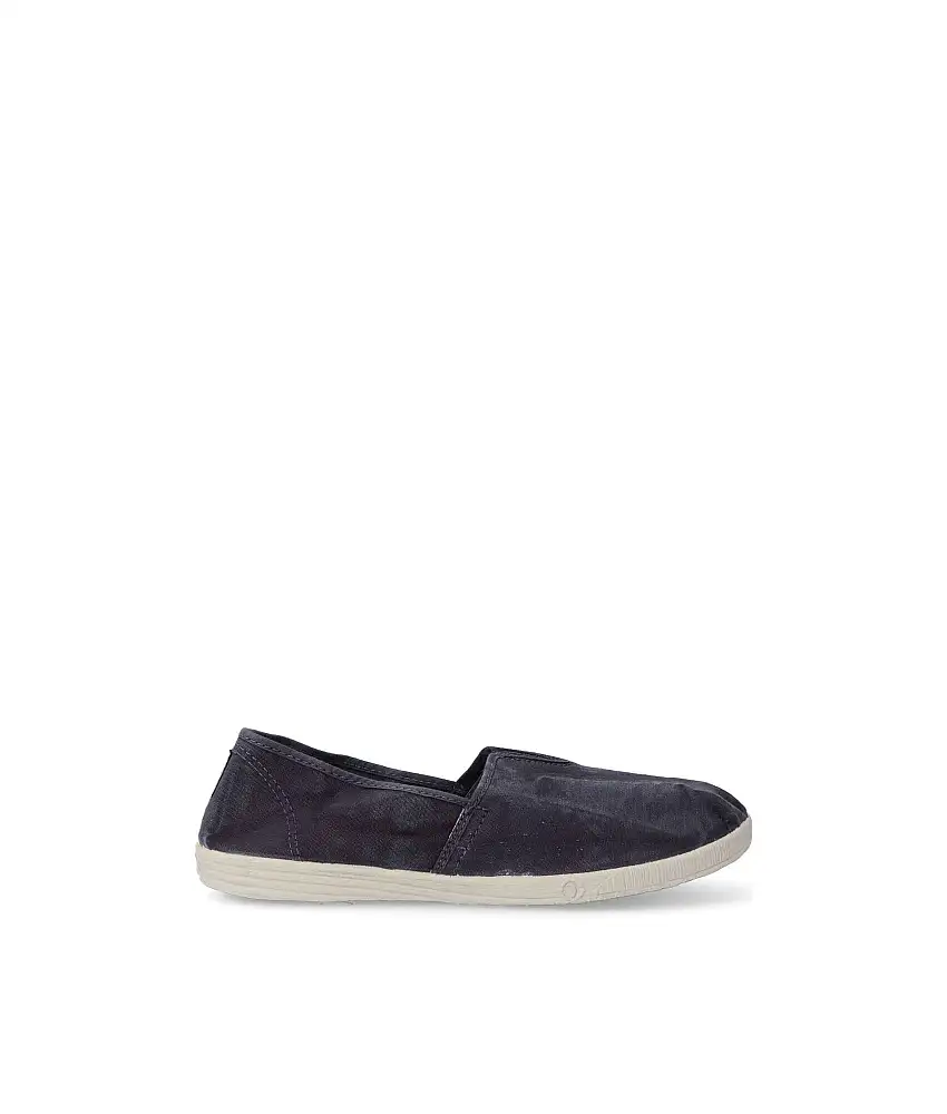 NATURAL WORLD Zapato camping vegano lona hombre WOR 305E MARINO