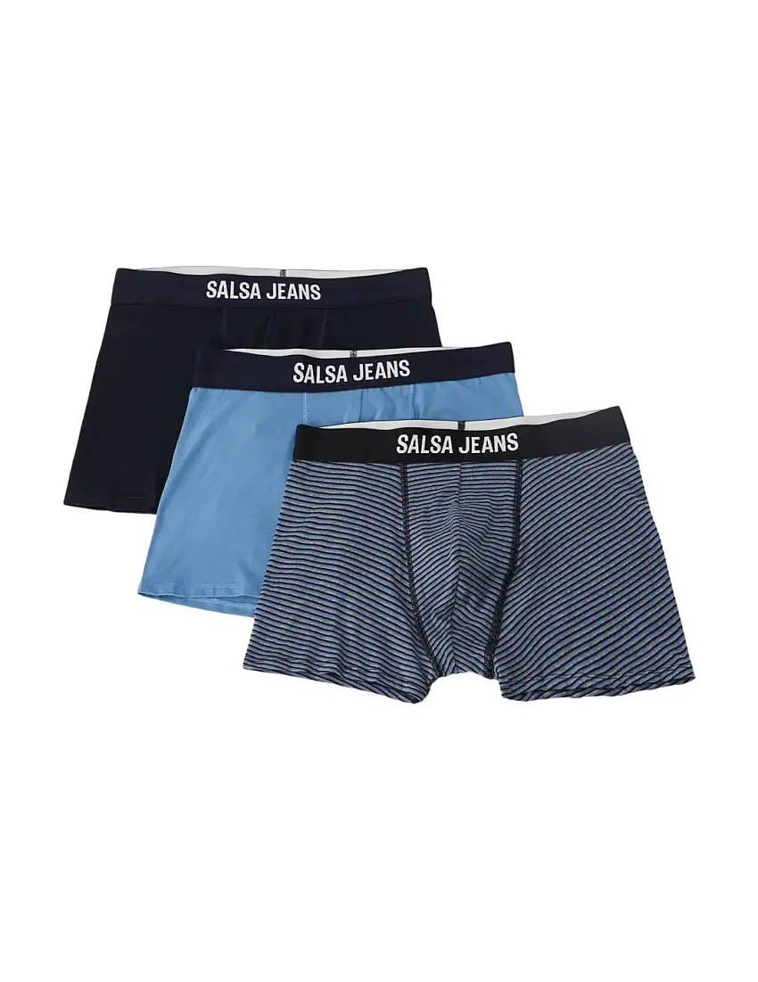 Pack 3 Boxers Salsa Jeans Azul