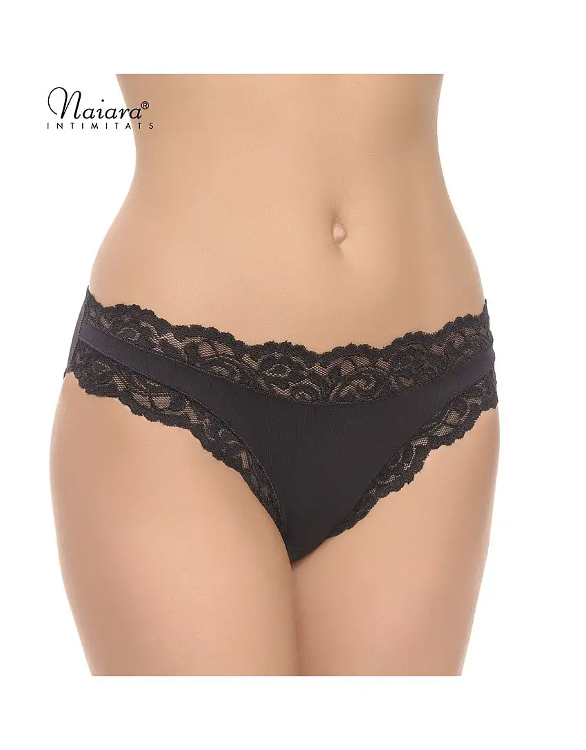Pack 3 Bragas Bikini con Encaje de Naiara