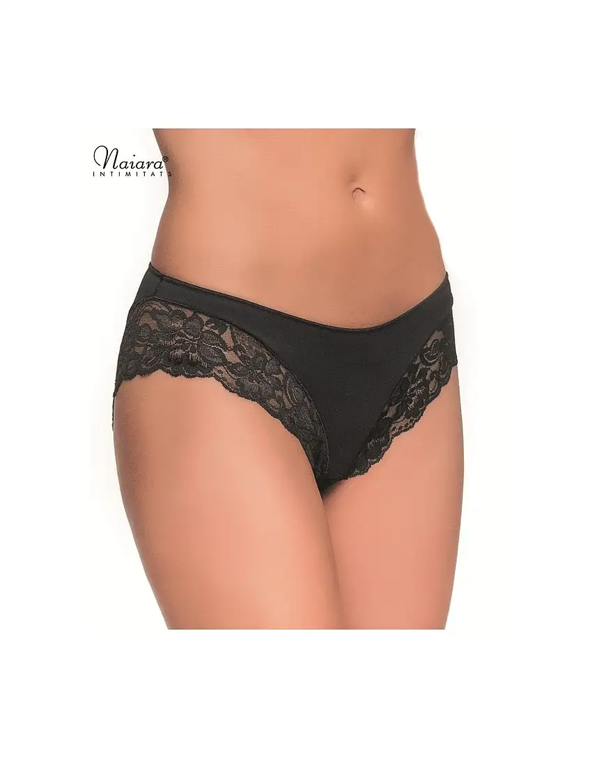 Pack 3 Bragas Bikini con Encaje y Poliamida de Naiara ®