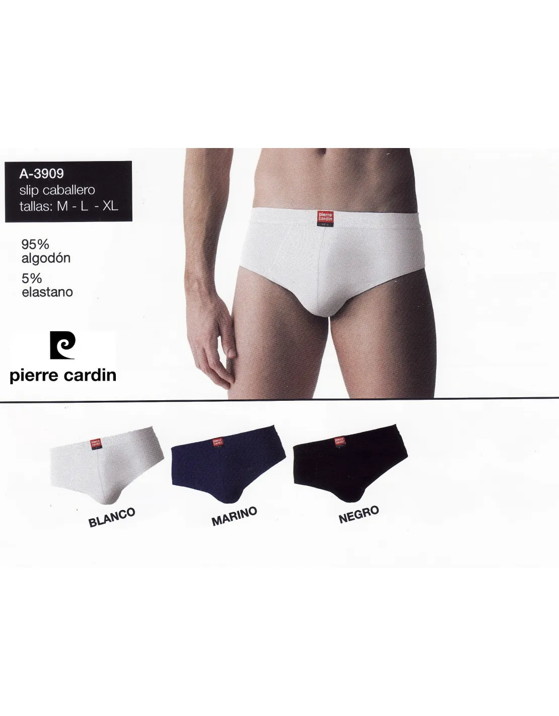 Pack 3 Slips algodón de Pierre Cardin