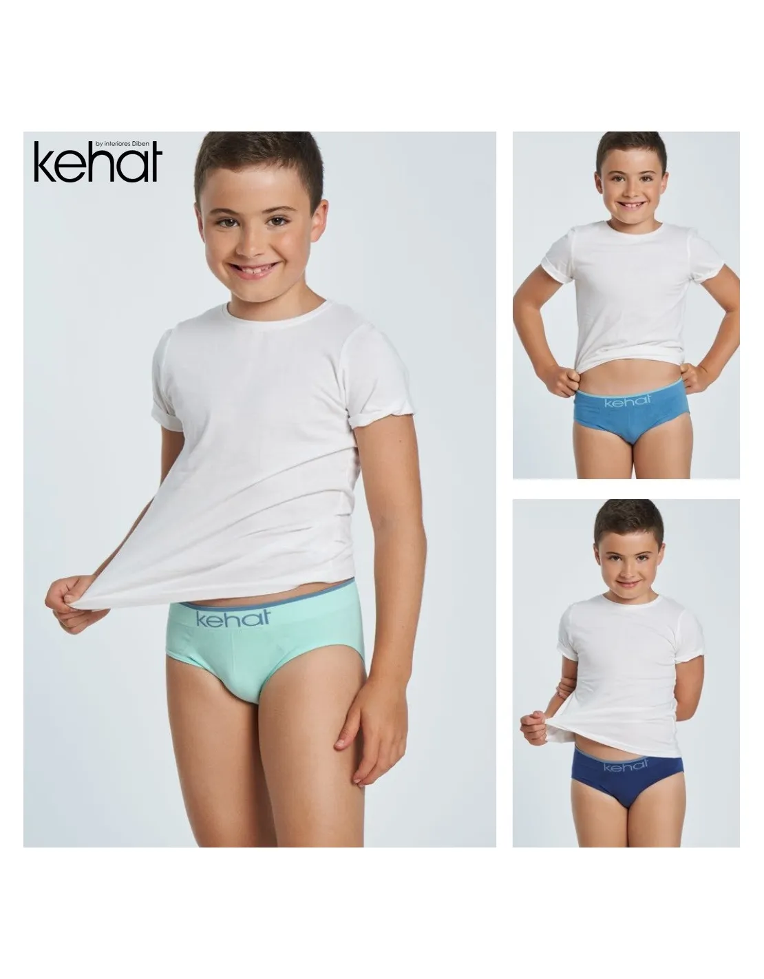 Pack AHORRO de 4 Slips TOTAL comodidad sin costuras para niño Kehat