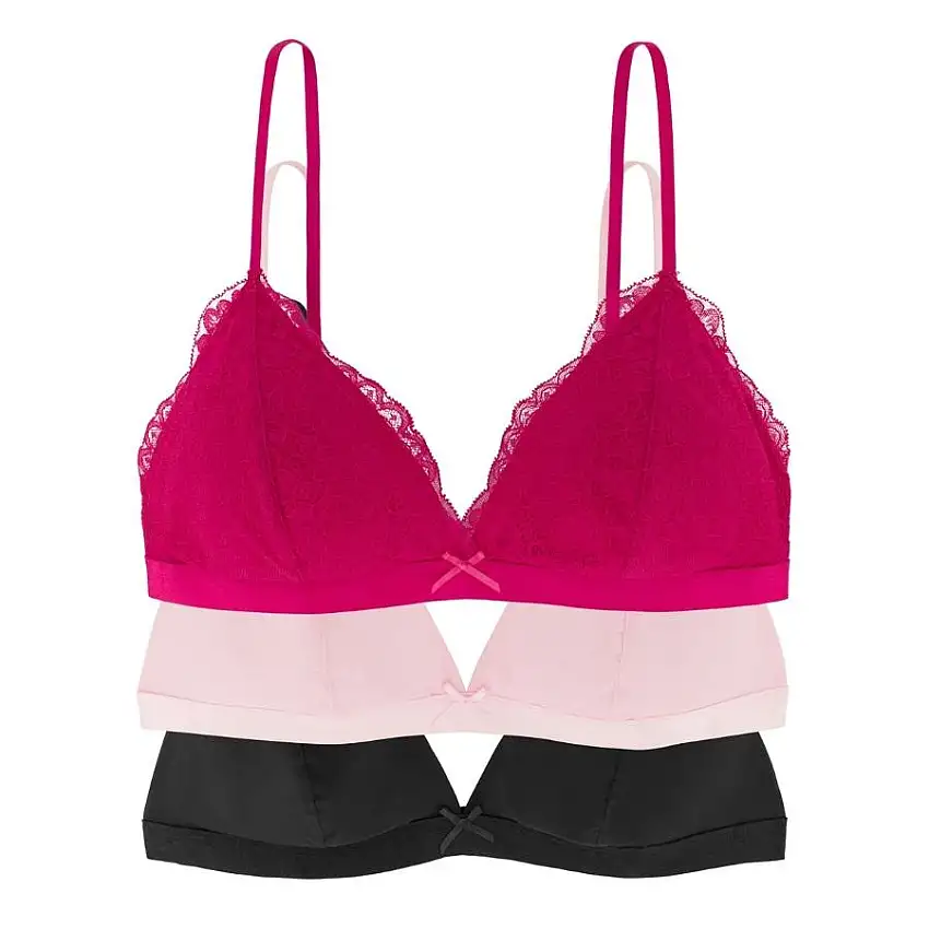 packx3 sujetadores sin aros y relleno, peony de dorina.