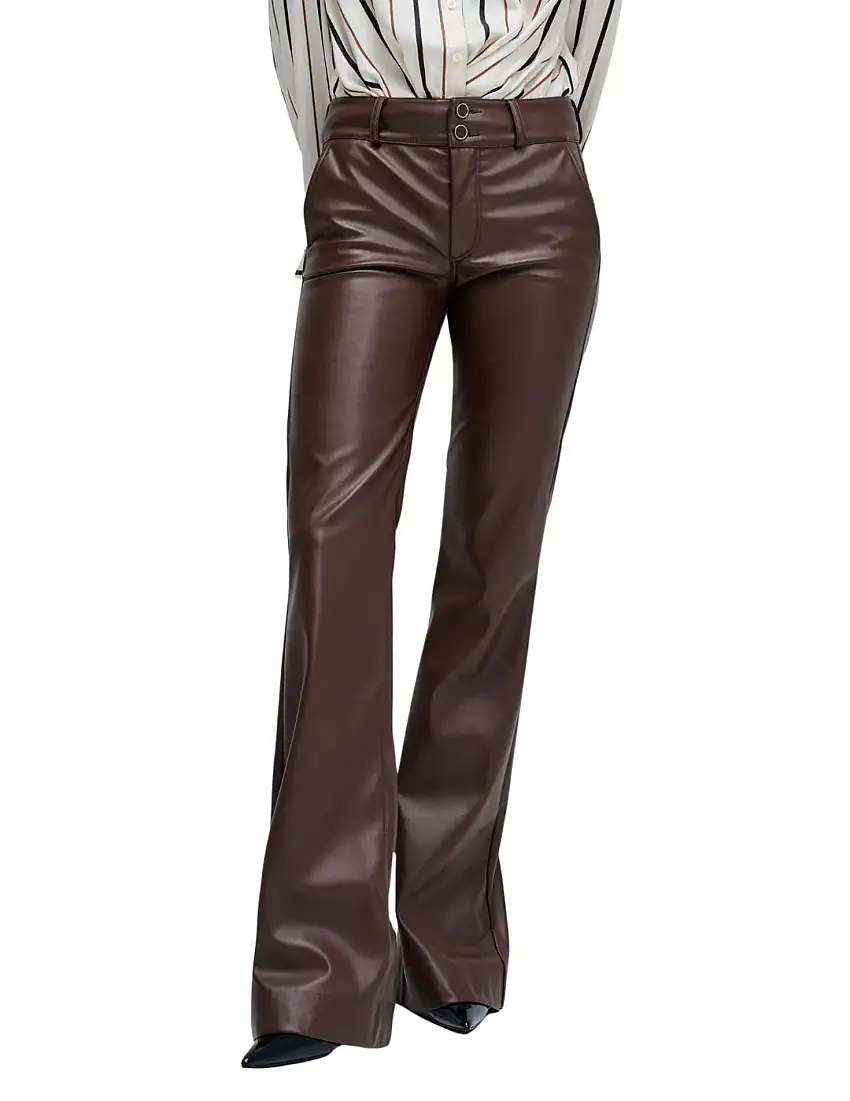 Chino Secret Push In Flare Salsa Jeans Polipiel Marrón