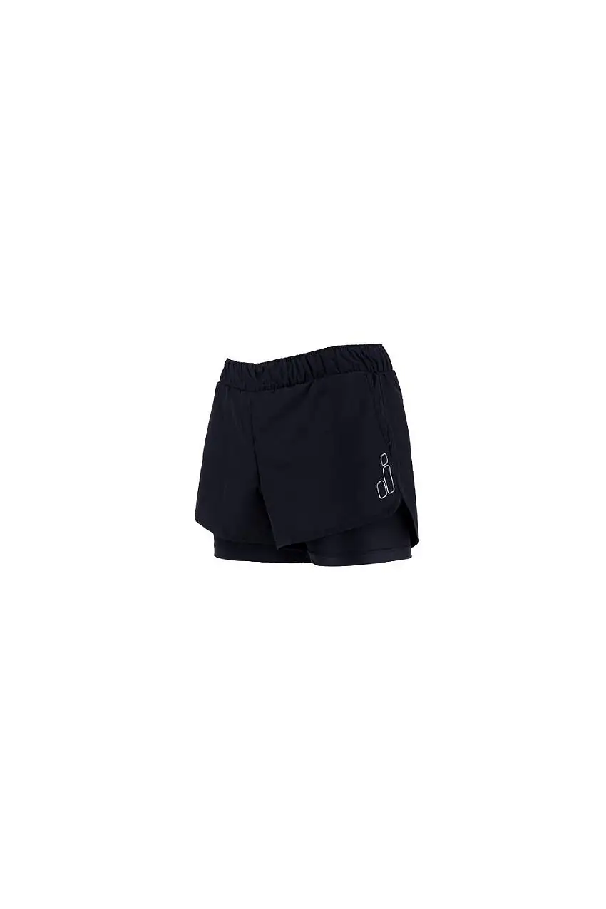 Pantalones cortor joluvi Run Duo negro 235276