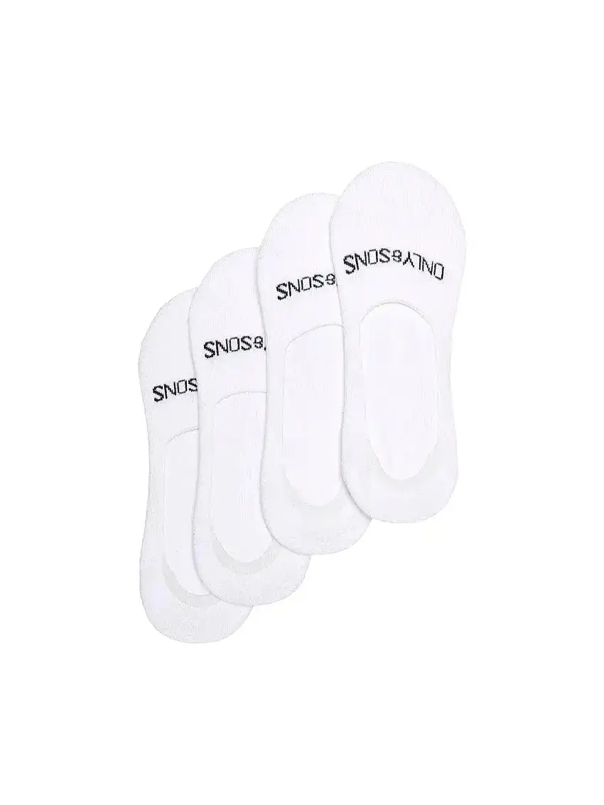 Paquet de 4 pares de calcetines invisibles