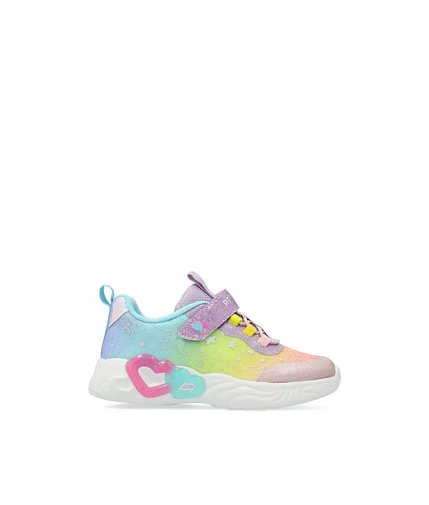 PEKES Deportiva multicolor brillo niña