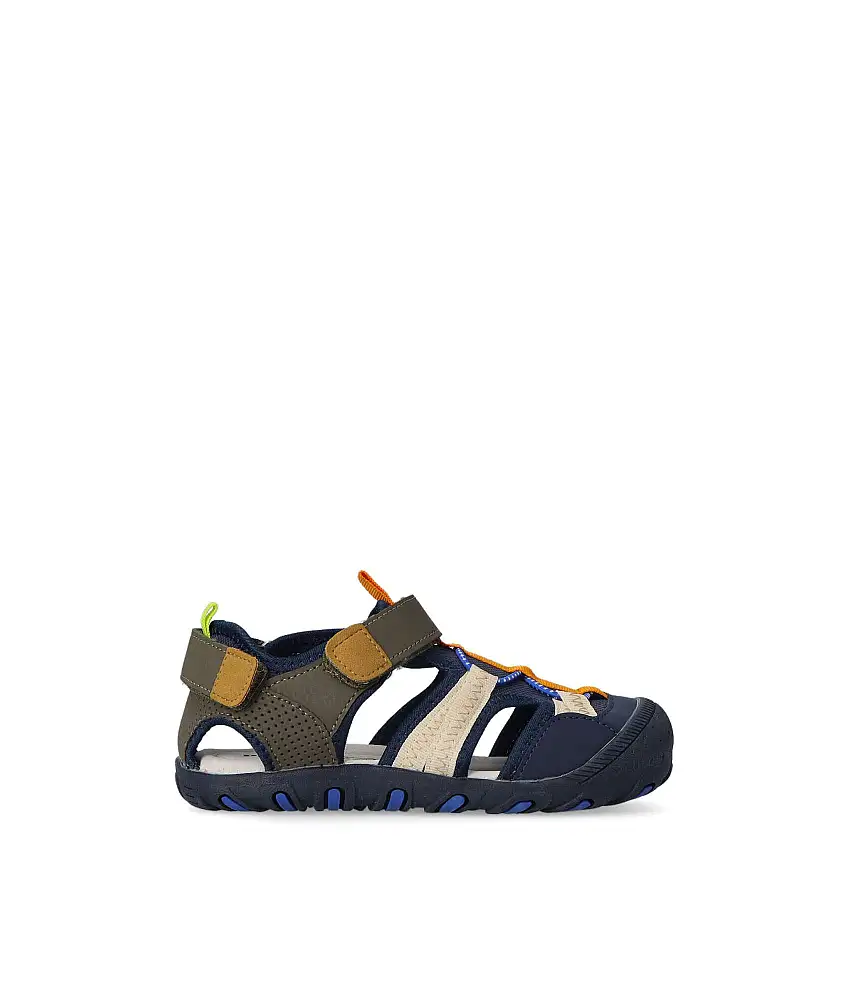 PEKES Sandalia cangrejera casual velcro