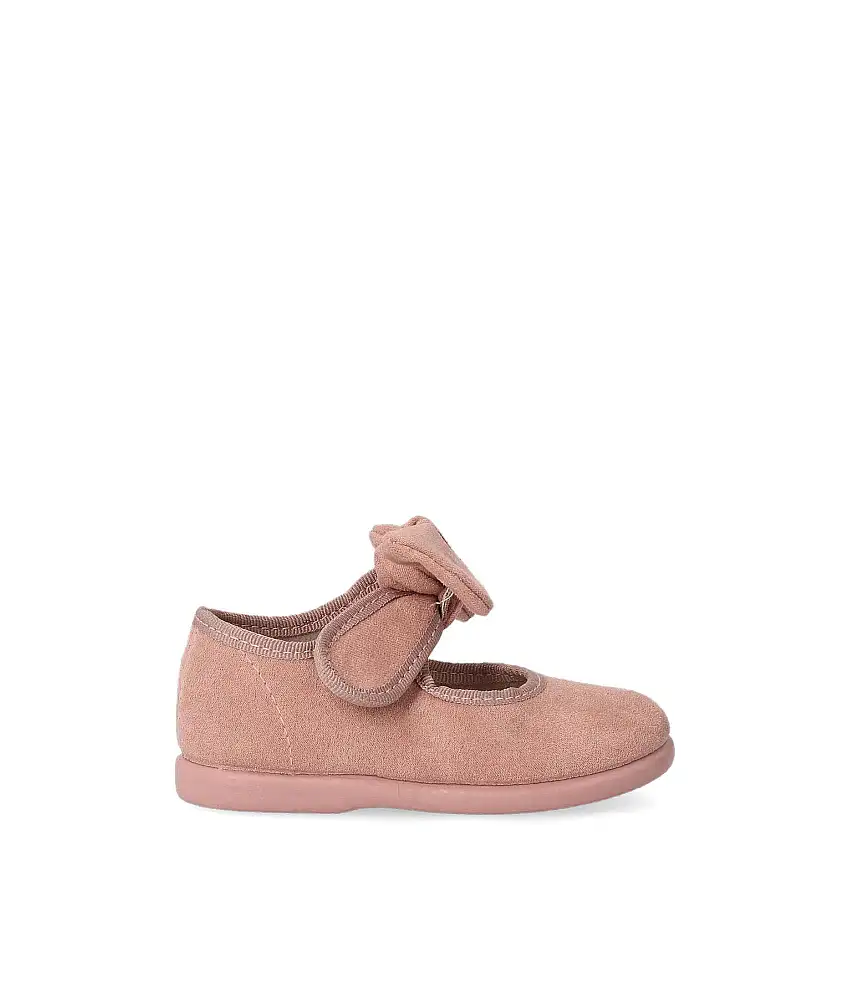 PEKES Zapato bailarina velcro lazo niña