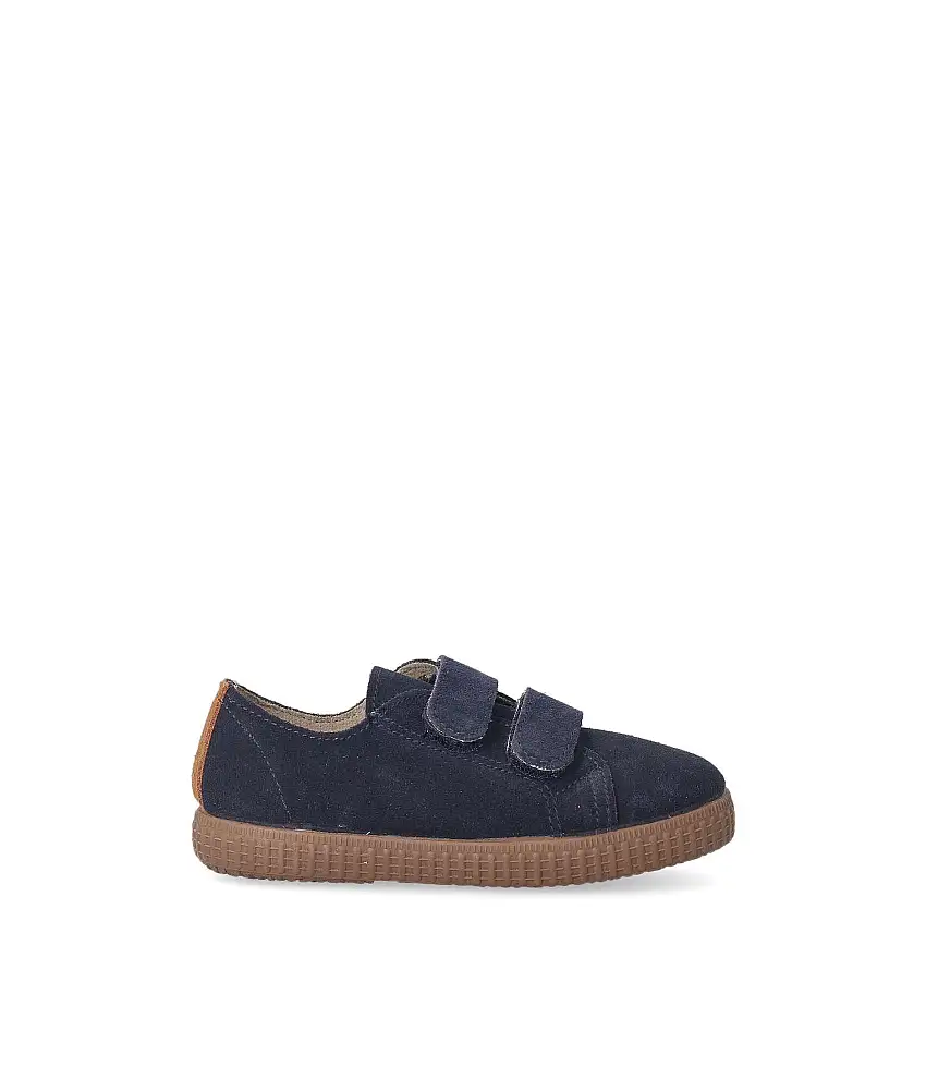 PEKES Zapato casual serraje velcro niño