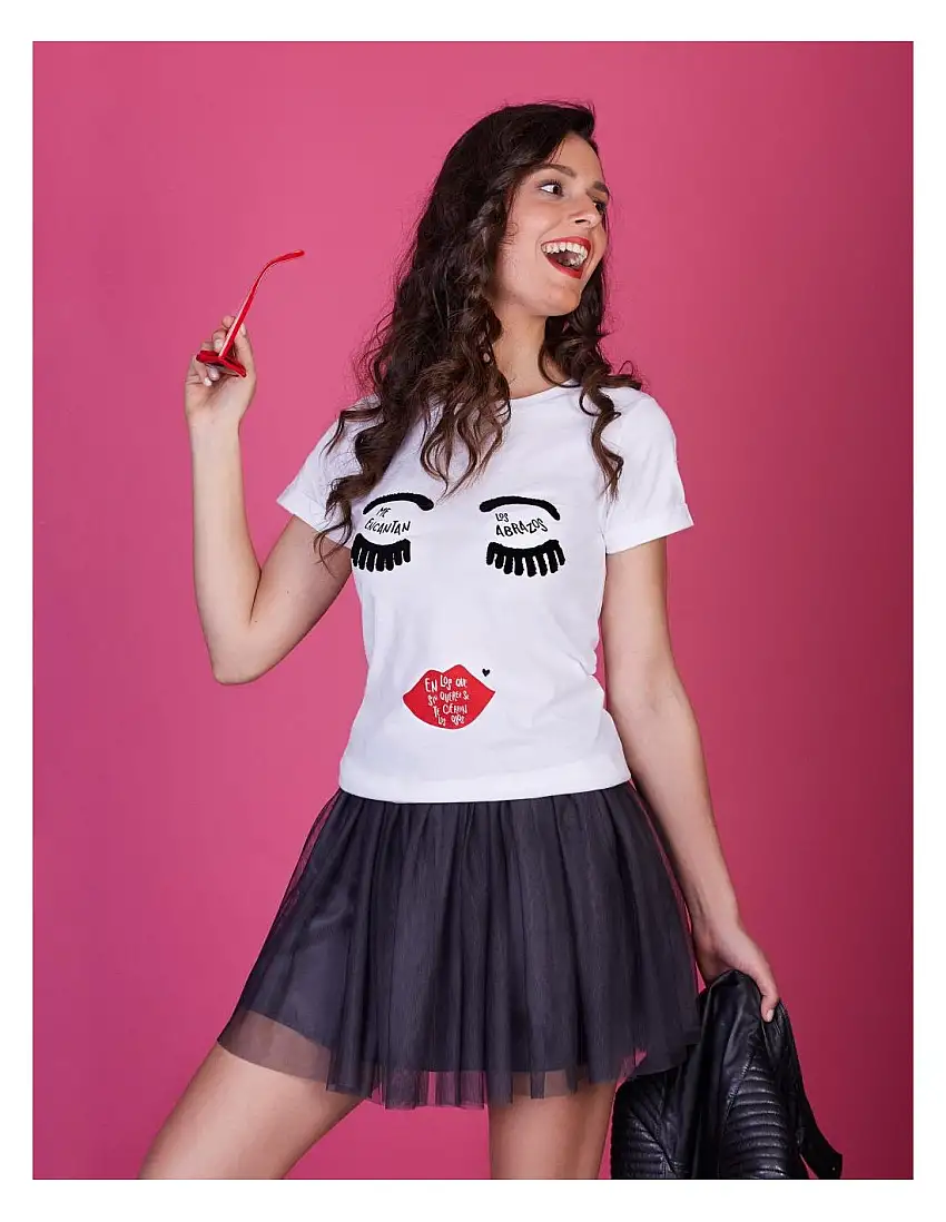 Camiseta Estampada Abrazos PERA LIMONERA