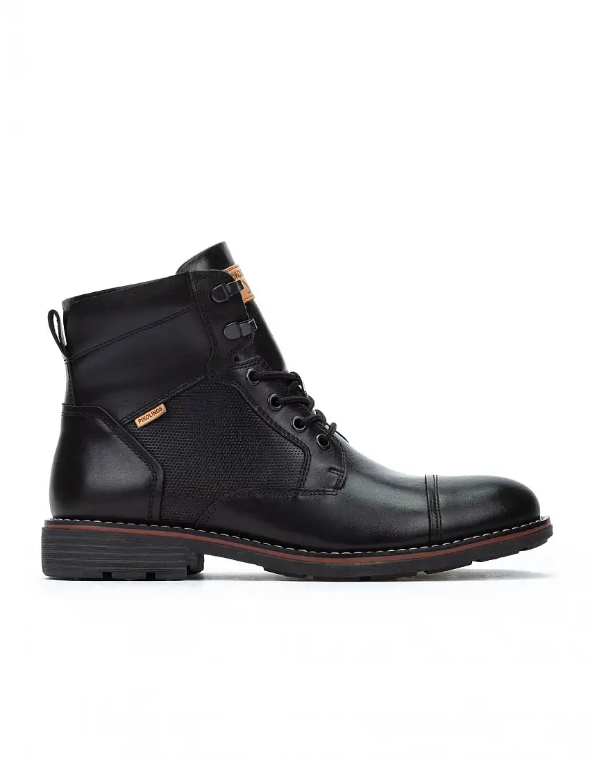 PIKOLINOS Bota Militar Piel Negro