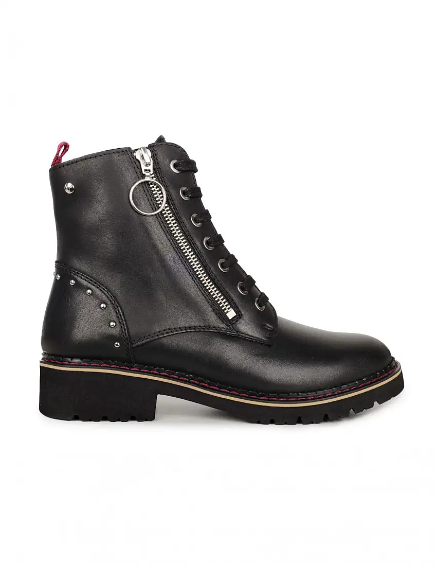 PIKOLINOS Botines Cordones Piel Negros
