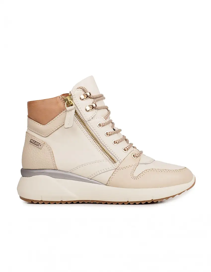 PIKOLINOS Botines Deportivos Piel Beige