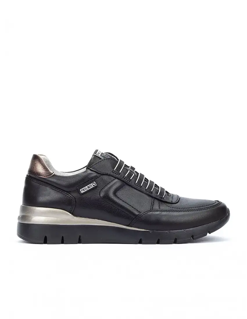 PIKOLINOS Deportivo Cuña Cordones Elásticos Negro