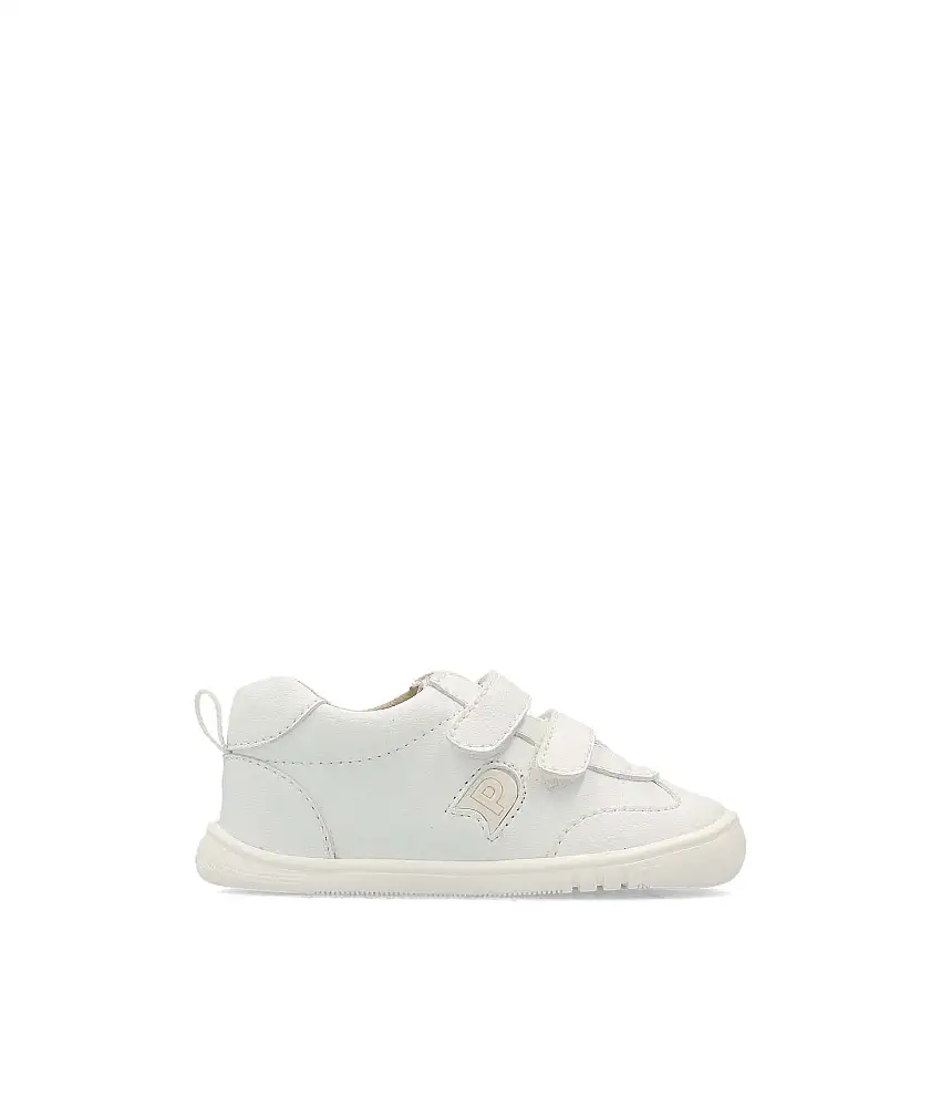 PIRUFLEX Deportivo colegial blanco lavable