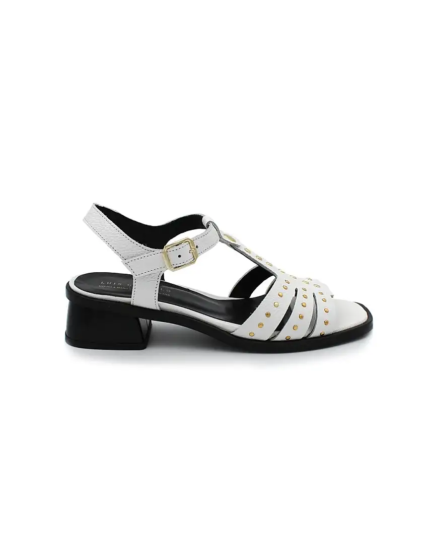 Sadalia Blanca Tachuelas LUIS GONZALO 5495M3 Blanco Mujer