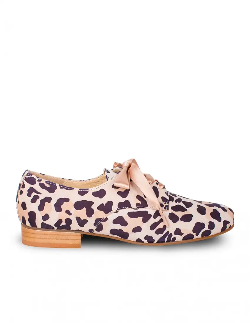 SALONISSIMOS Zapato Blucher Leopardo