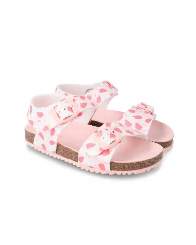 SANDALIA BIO ESTAMPADO CHAMPION BLANCO