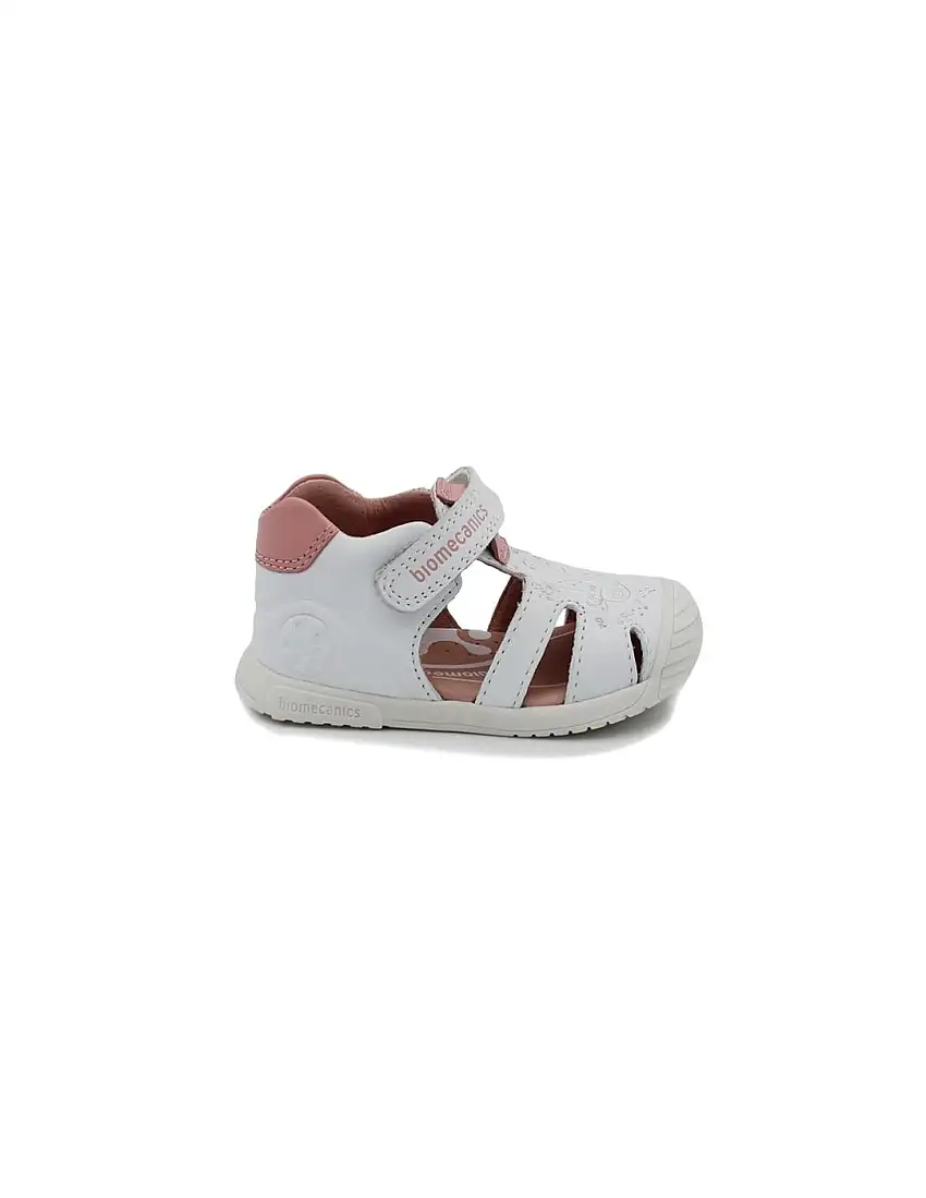 Sandalia BIOMECANICS 252108-C050 Blanca Pollitos Niña.