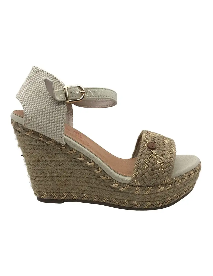 Sandalia Cuña Mujer Mandarina 717DF