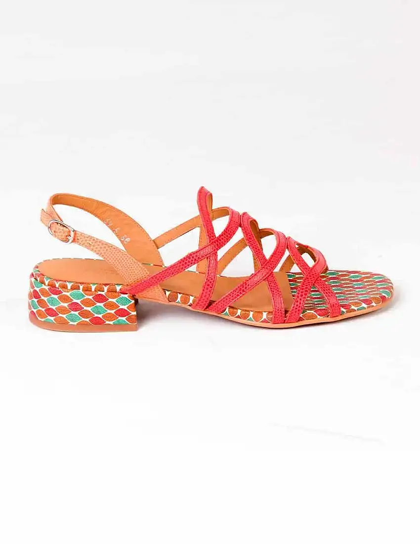 Sandalia mujer Audley fucsia