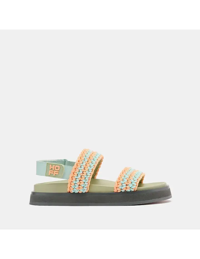 Sandalia mujer Hoff Galdana coral verde