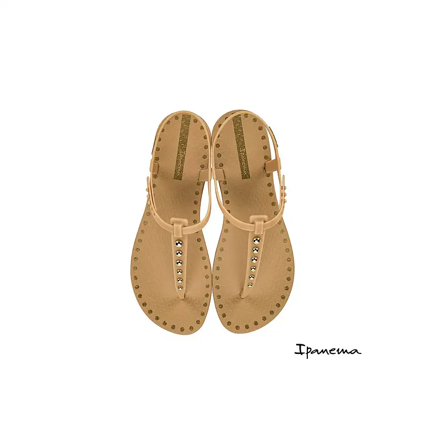Sandalia Ipanema beige class dots