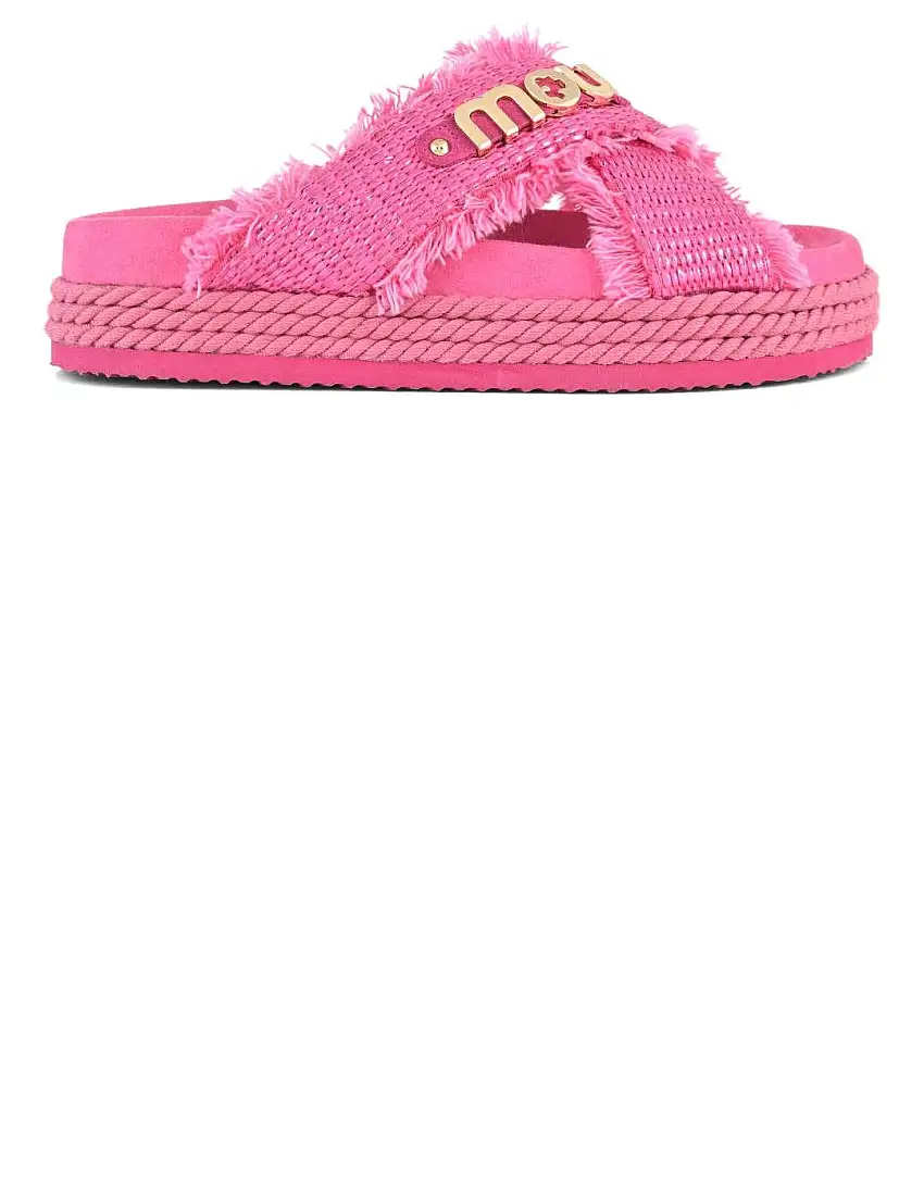 Sandalia mujer Mou Cris Cros Rope fuxia