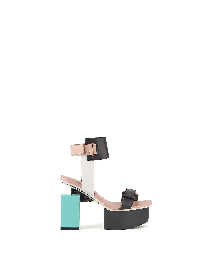 Sandalia mujer United Nude Cubist Sandal negro