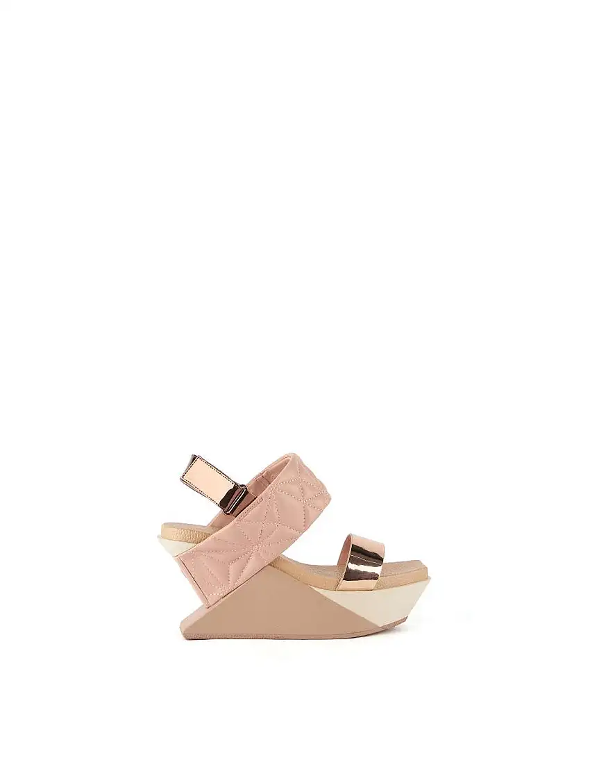 Sandalia mujer United Nude Delta Wedge rosa