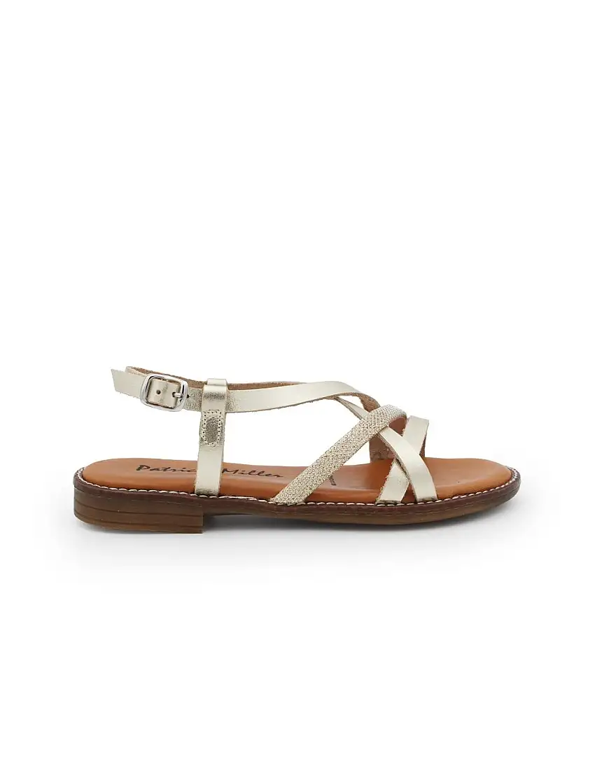 Sandalia Patricia Miller 6785 Napa Champagne Mujer