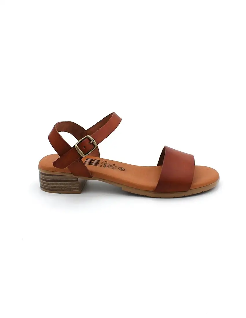 Sandalia Plana HEE 25530 Cuero Mujer.