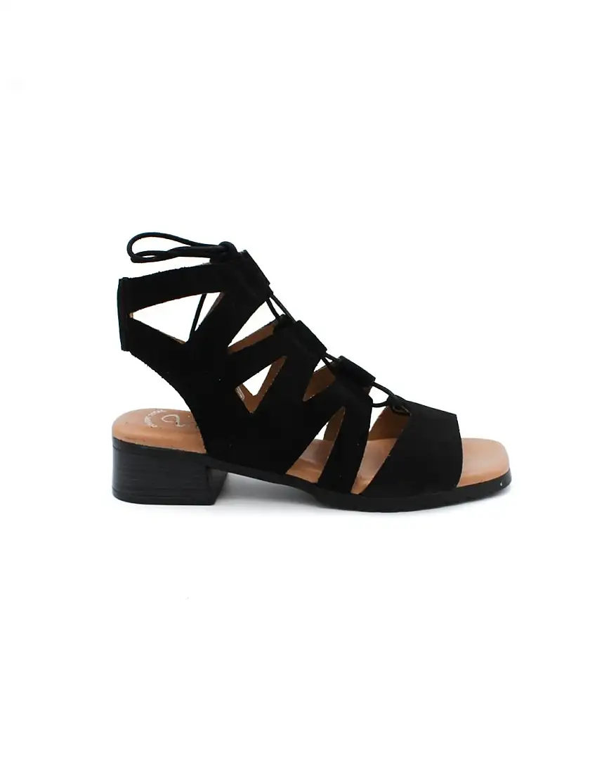 Sandalia Romana VALERIA'S 2105 Negro Mujer.