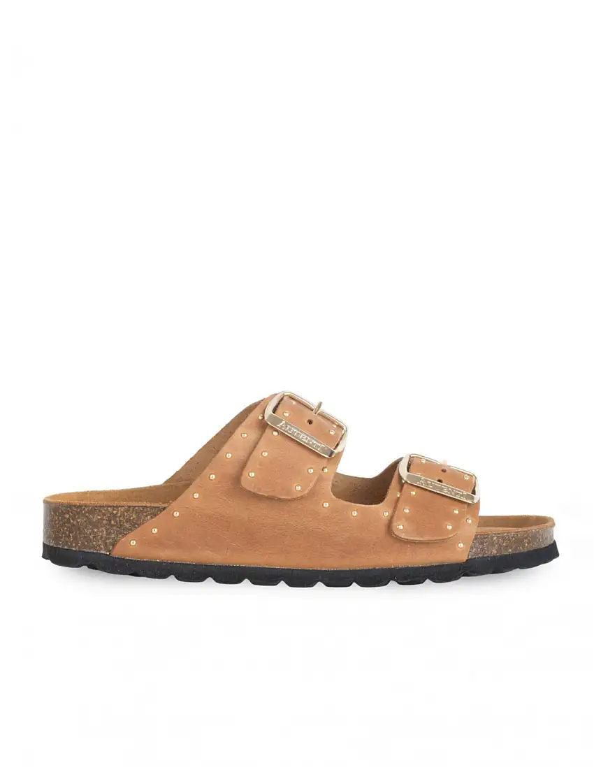 Sandalias Bio Hebillas Tachuelas Cuero AUTENTI