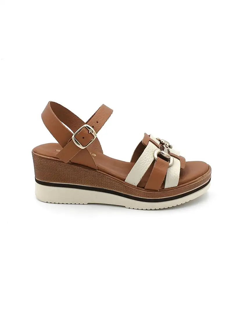 Sandalias Cuña STUDIO SCARPE SF-149752 Hielo Comb Mujer