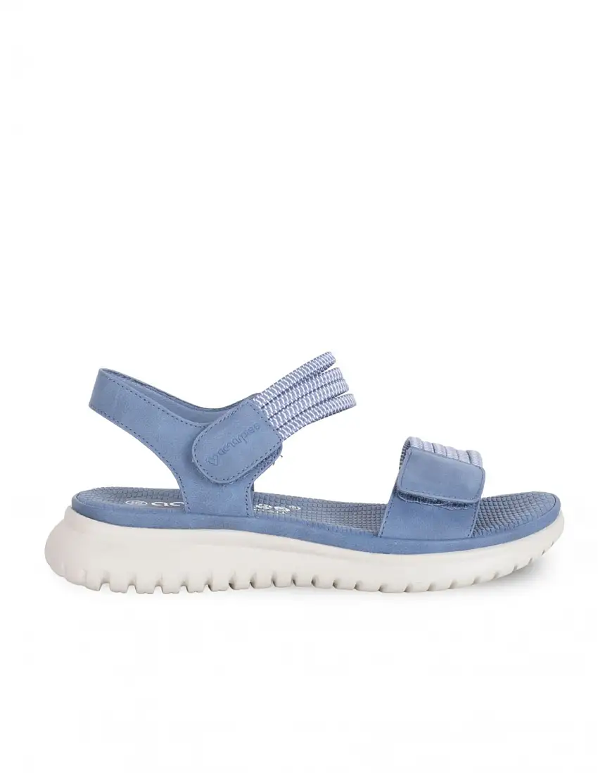 Sandalias Deportivas Velcro Azul AMARPIES