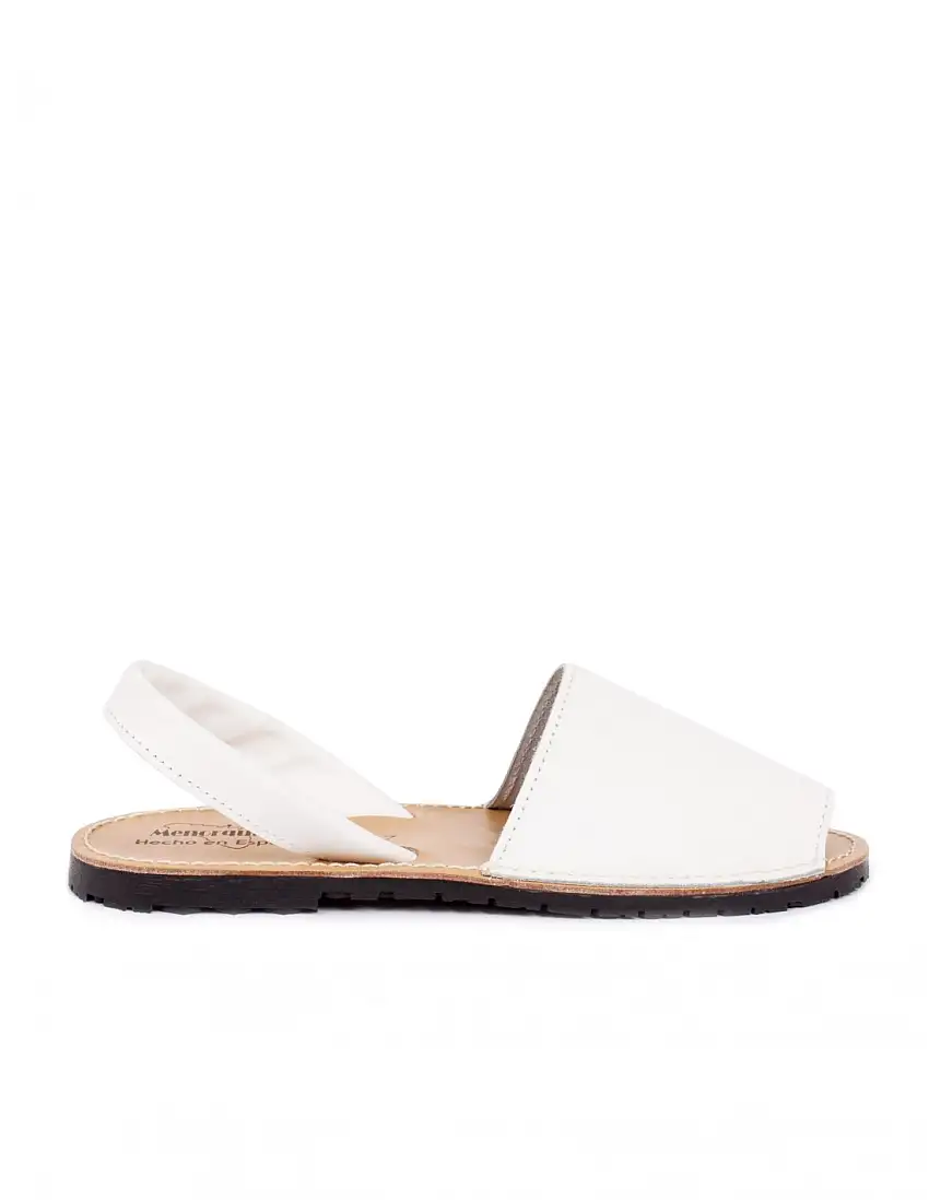 Sandalias Menorquinas Piel Blanco
