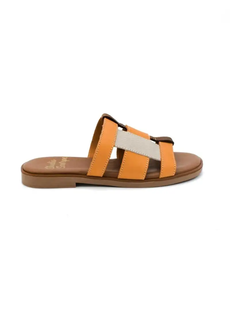 Sandalias pala STUDIO SCARPE SN34678 Naranja Mujer.