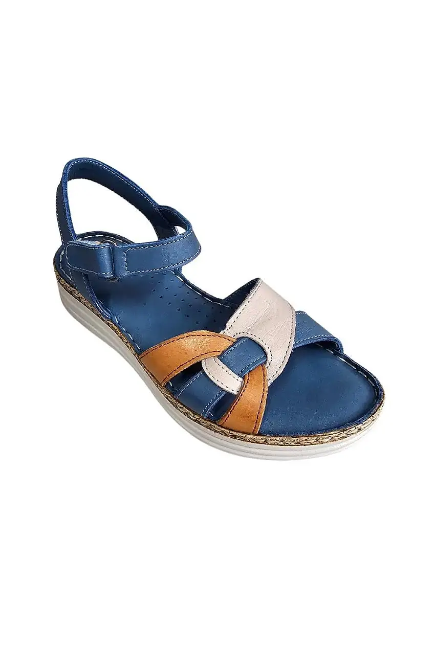 Sandalias planas Mujer 48hrs marino 412302