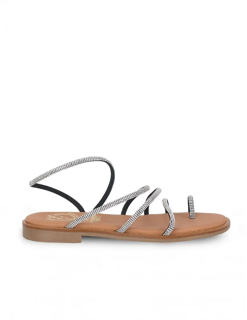 Sandalias Plateadas Fiesta Planas PERA LIMONERA