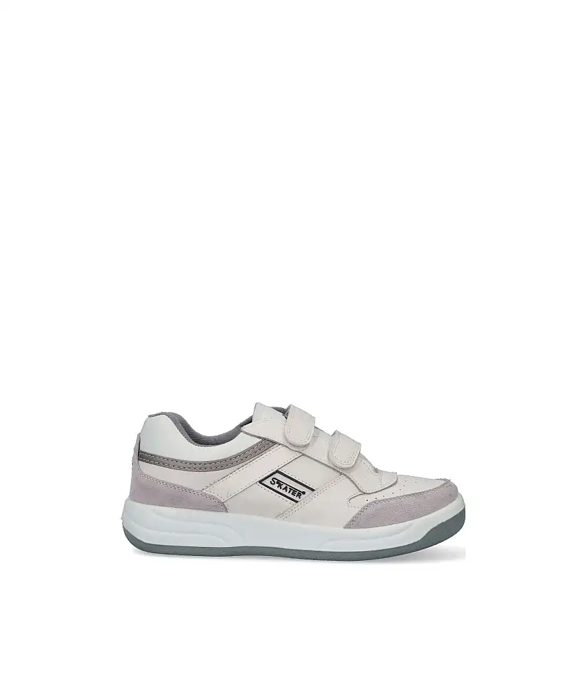 SKATER Deportivo casual velcro hombre SKT FD219 BLANCO
