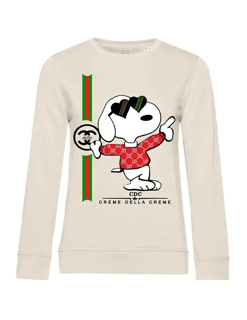 Sudadera CDC Snoopy Beige