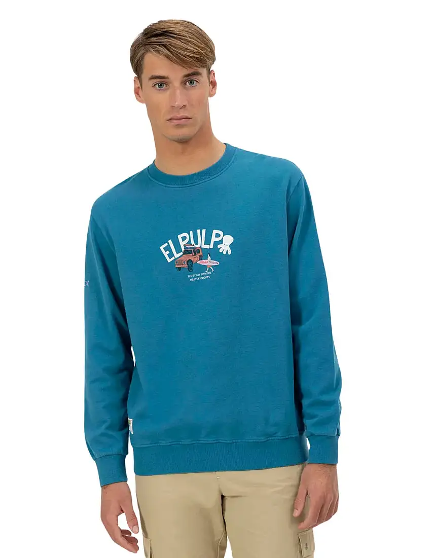 Sudadera El Pulpo Surfer Azul Zafiro