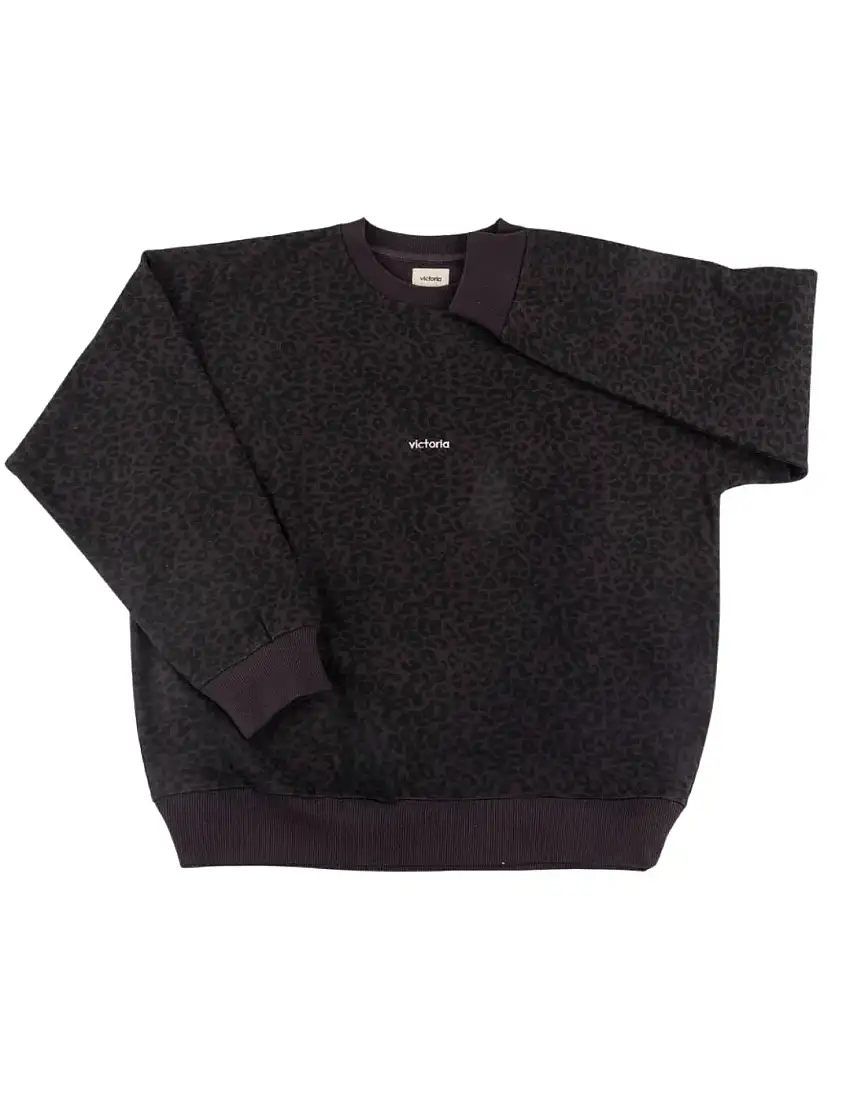 Sudadera Animal Print Victoria Gris